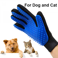 Pet gentle Grooming Deshedding Brush Glove Pet dog cat Hair Removal